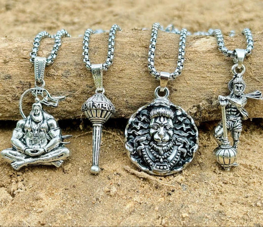 Lord Hanuman Chain With Pendant (Pack of 4)