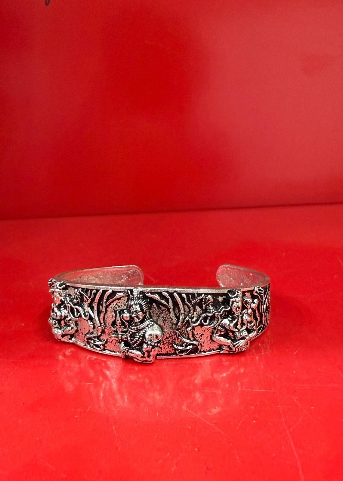 Mahakal  Silver Bracelet