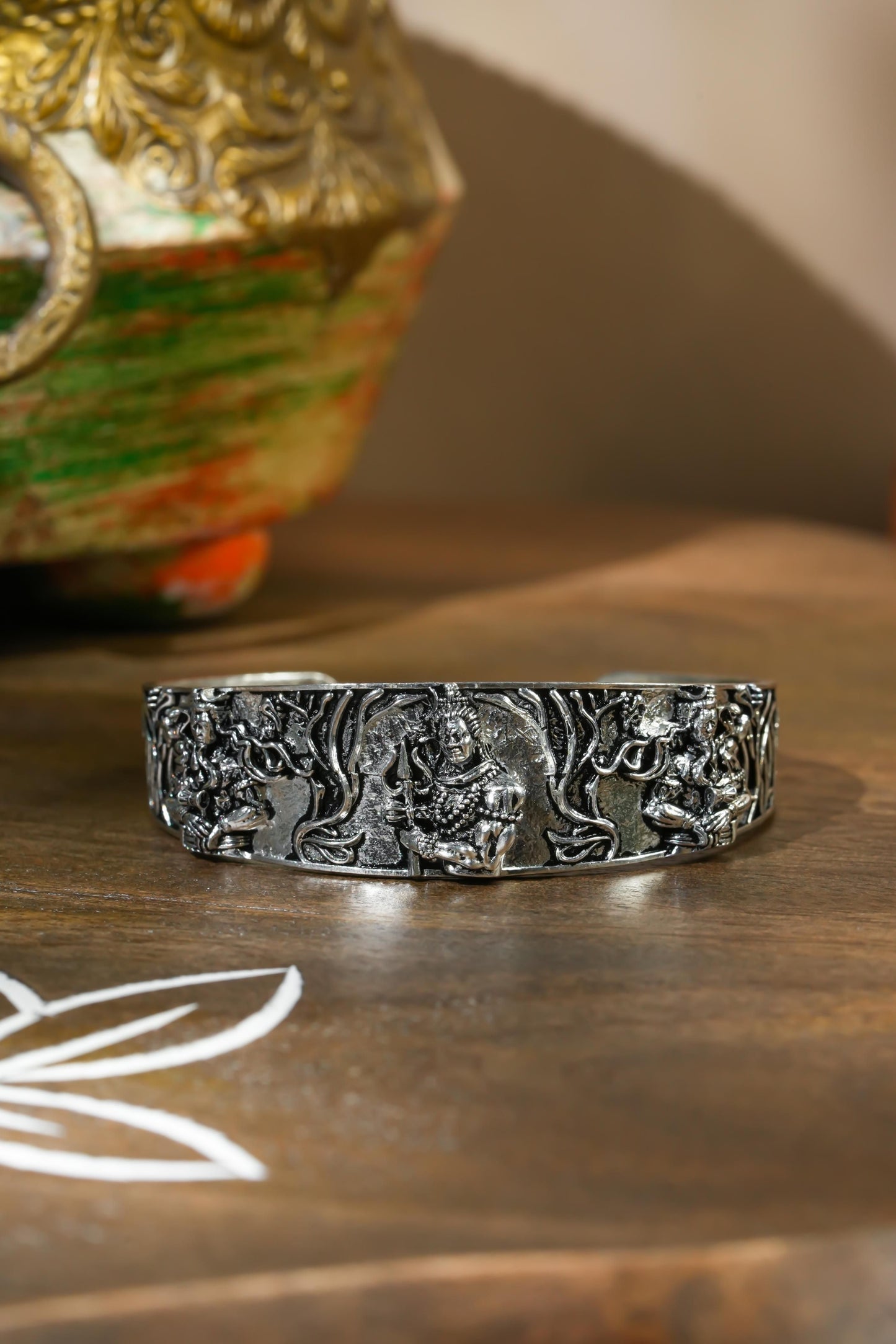 Mahakal  Silver Bracelet